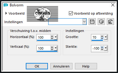 Effecten - Vervormingseffecten - Bolvorm