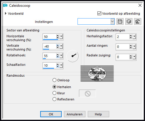 Effecten - Reflectie-effecten - Caleidoscoop