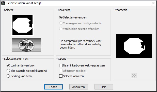 Selecties - Selectie laden/opslaan - Selectie laden vanaf schijf : douceur_hivernale1_animabelle