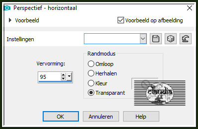 Effecten - Geometrische effecten - Perspectief - horizontaal