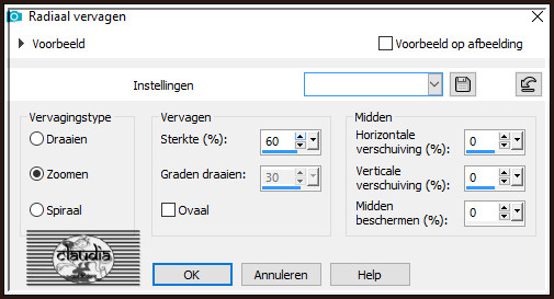 Aanpassen - Vervagen - Radiaal vervagen :