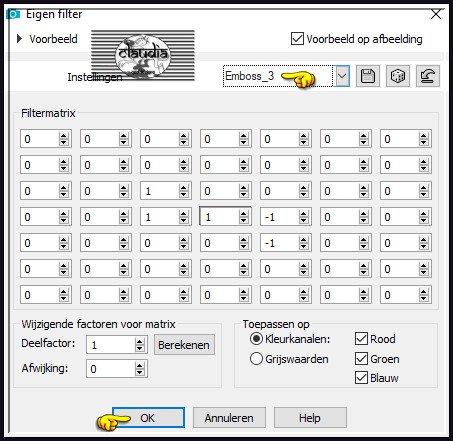 Effecten - Eigen filter - Emboss_3 :