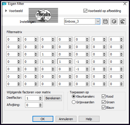 Effecten - Eigen filter - Emboss_3