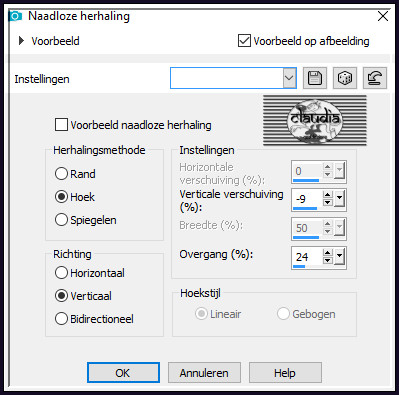 Effecten - Afbeeldingseffecten - Naadloze herhaling 