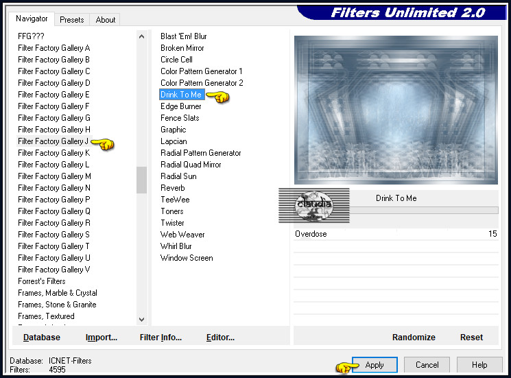 Effecten - Insteekfilters - <I.C.NET Software> - Filters Unlimited 2.0 - Filter Factory Gallery J - Drink To Me