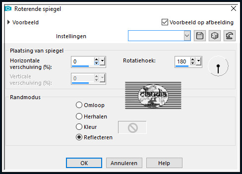 Effeten - Reflectie-effecten- Roterende spiegel