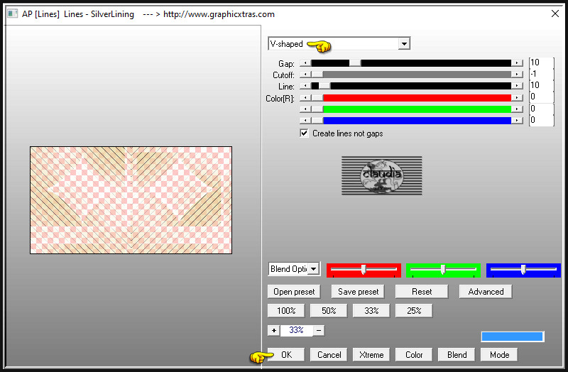 Effecten - Insteekfilters - AP [Lines] - Lines - SiverLining