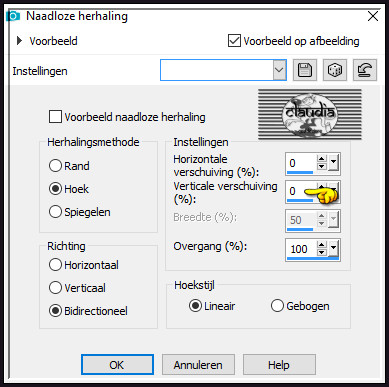 Effecten - Afbeeldingseffecten - Naadloze herhaling :