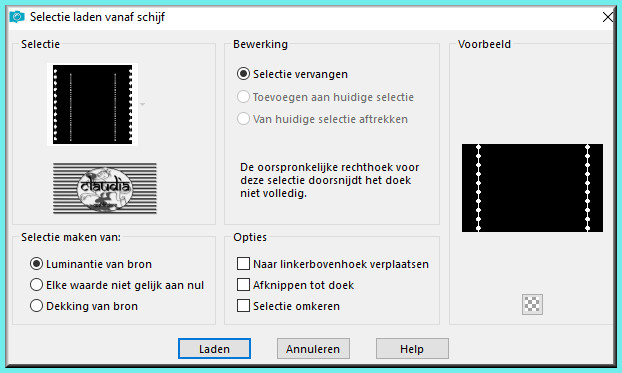 Selecties - Selectie laden/opslaan - Selectie laden vanaf schijf : Sel2_Futurus_Animabelle