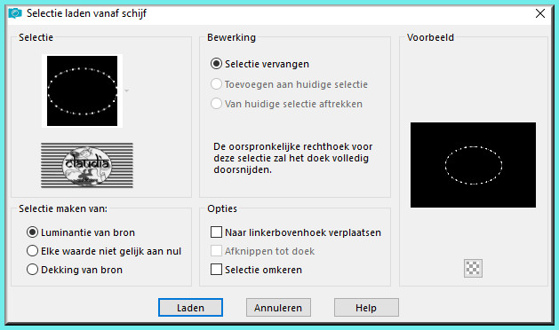 Selecties - Selectie laden/opslaan - Selectie laden vanaf schijf : Sel3_Futurus_Animabelle