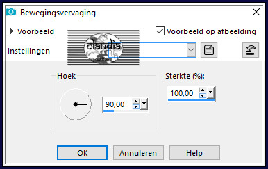 Aanpassen - Vervagen - Bewegingsvervaging