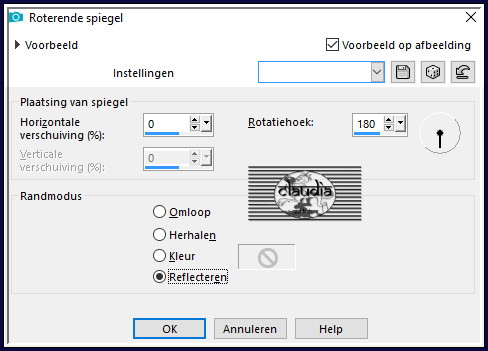 Effecten - Reflectie effecten - Roterende spiegel