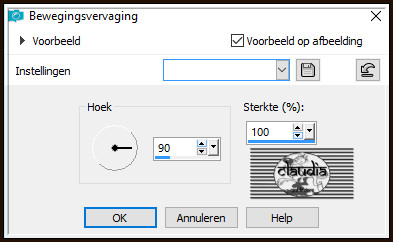 Aanpassen - Vervagen - Bewegingsvervaging