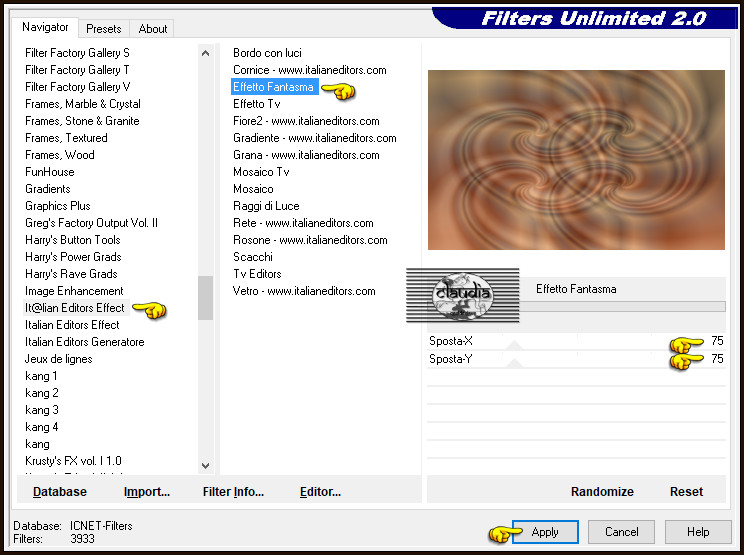 Effecten - Insteekfilters - <I.C.NET Software> - Filters Unlimited 2.0 - It@lian Editors Effect - Effetto Fantasma