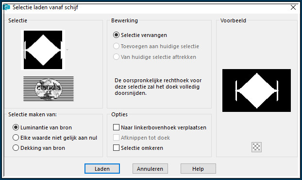 Selecties - Selectie laden/opslaan - Selectie laden vanaf schijf : Sel2_Hello_Animabelle