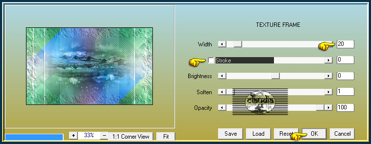 Effecten - Insteekfilters - AAA Frames - Textures Frame