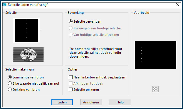 Selecties - Selectie laden/opslaan - Selectie laden vanaf schijf : Sel3_Hello_Animabelle