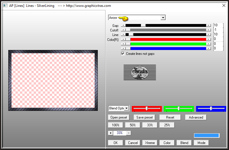 Effecten - Insteekfilters - AP [Lines] - Lines - SilverLining