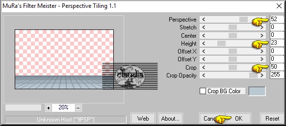 Effecten - Insteekfilters - MuRa's Meister - Perspective Tiling