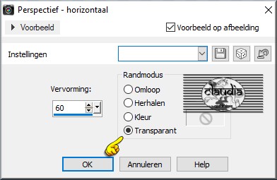 Effecten - Geometrische effecten - Perspectief - horizontaal