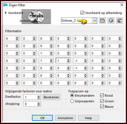 Effecten - Eigen filter - Emboss_3