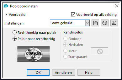 Effecten - Vervormingseffecten - Poolcoördinaten