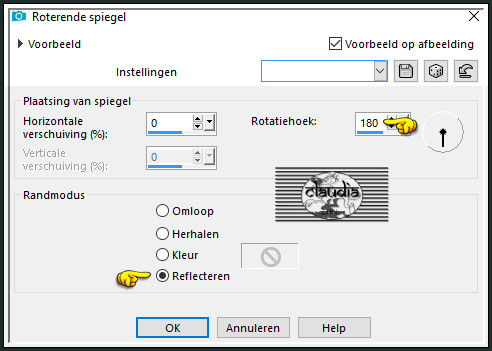 Effecten - Reflectie-effecten - Roterende spiegel 