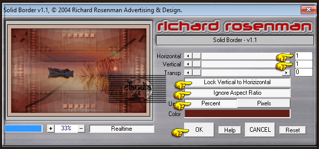 Effecten - Insteekfilters - Richard Rosenman - Solid Border