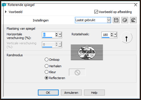 Effecten - Reflectie-effecten - Roterende spiegel