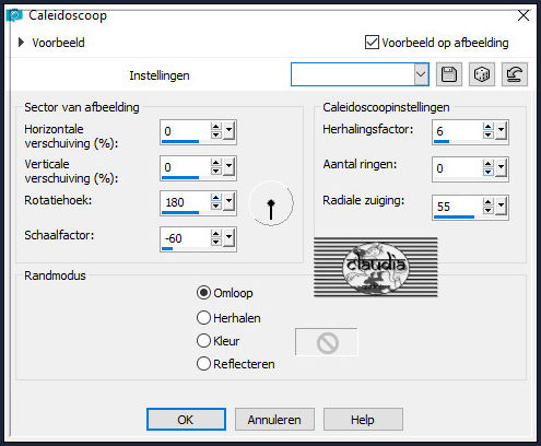 Effecten - Reflectie-effecten - Caleidoscoop