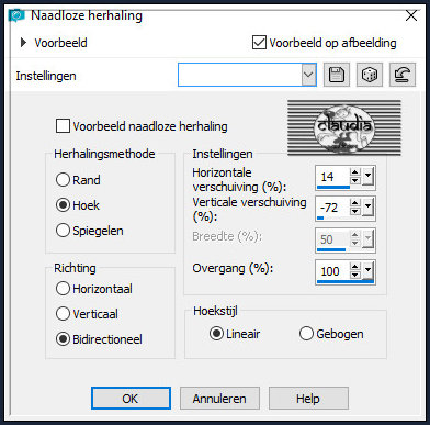 Effecten - Afbeeldingseffecten - Naadloze herhaling