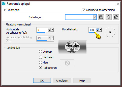 Effecten - Reflectie-effecten - Roterende spiegel