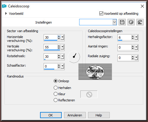 Effecten - Reflectie-effecten - Caleidoscoop