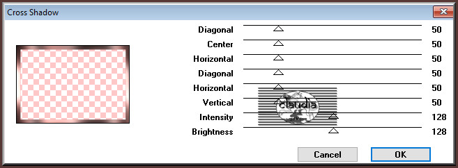 Effecten - Insteekfilters - Graphics Plus - Cros Shadow 