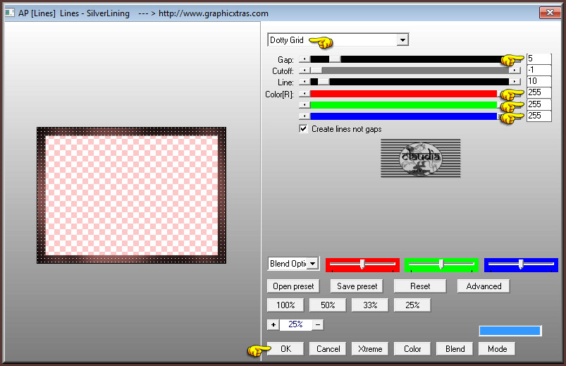 Effecten - Insteekfilters - AP [Lines] - Lines - SilverLining