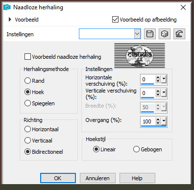 Effecten - Afbeeldingseffecten - Naadloze herhaling