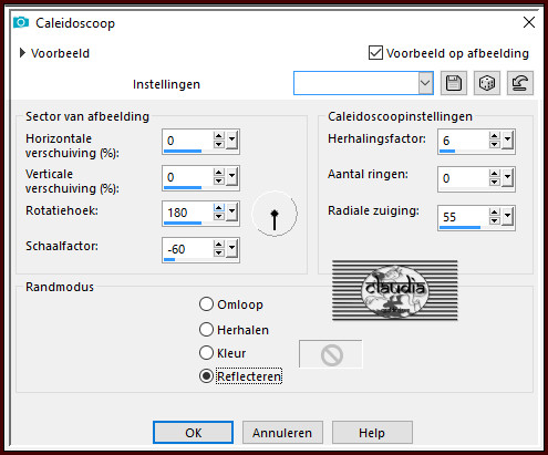 Effecten - Reflectie-effecten - Caleidoscoop