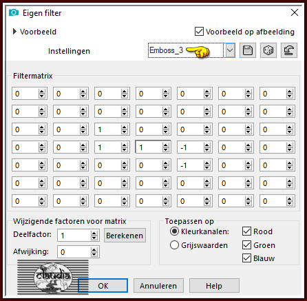 Effecten - Eigen filter - Emboss_3