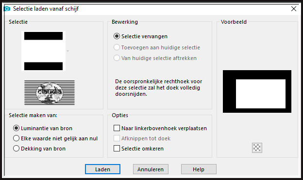 Selecties - Selectie laden/opslaan - Selectie laden vanaf schijf : Selection3_Kalyssa_Animabelle