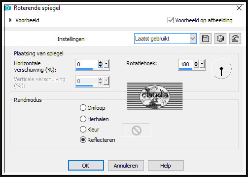 Effecten - Reflectie-effecten - Roterende spiegel