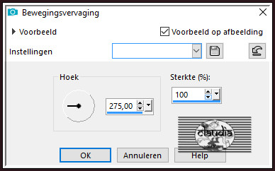 Aanpassen - Vervagen - Bewegingsvervaging