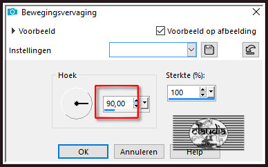 Aanpassen - Vervagen - Bewegingsvervaging 