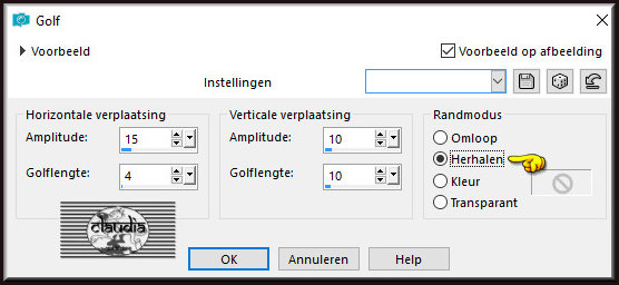 Effecten - Vervormingseffecten - Golf