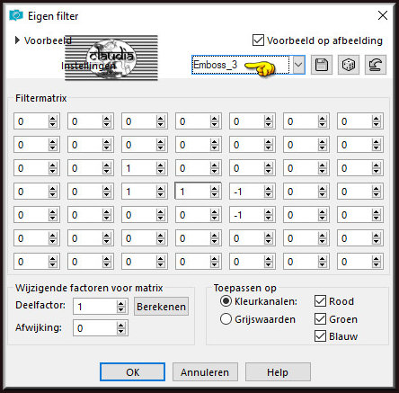 Effecten - Eigen filter - Emboss_3