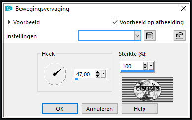 Aanpassen - Vervagen - Bewegingsvervaging