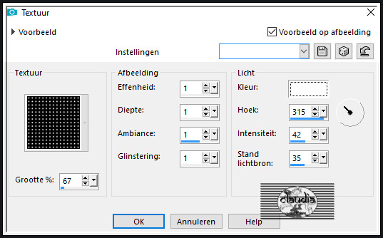 Effecten - Textuureffecten - Textuur