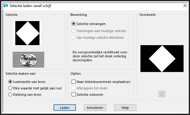 Selecties - Selectie laden/opslaan - Selectie laden vanaf schijf : Sel1_Liberte_Animabelle