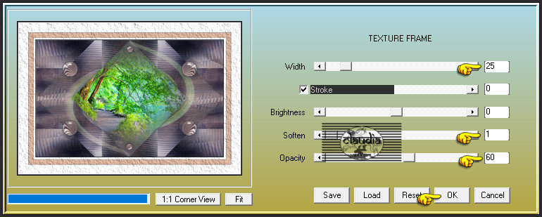 Effecten - Insteekfilters - AAA Frames - Texture Frame