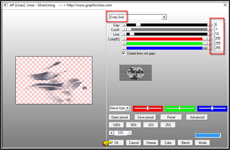 Effecten - Insteekfilters - AP [Lines] - Lines - SilverLining