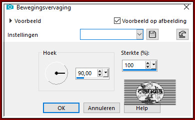 Aanpassen - Vervagen - Bewegingsvervaging 